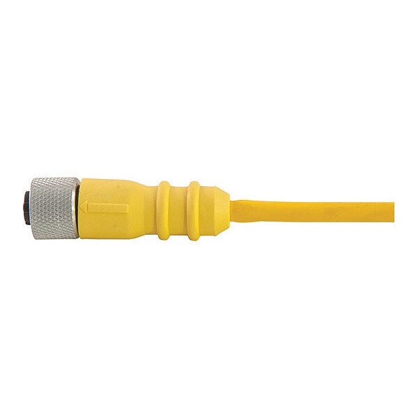 Cordset, D Key, PUR, Female, 2 Pole, 20 ft.