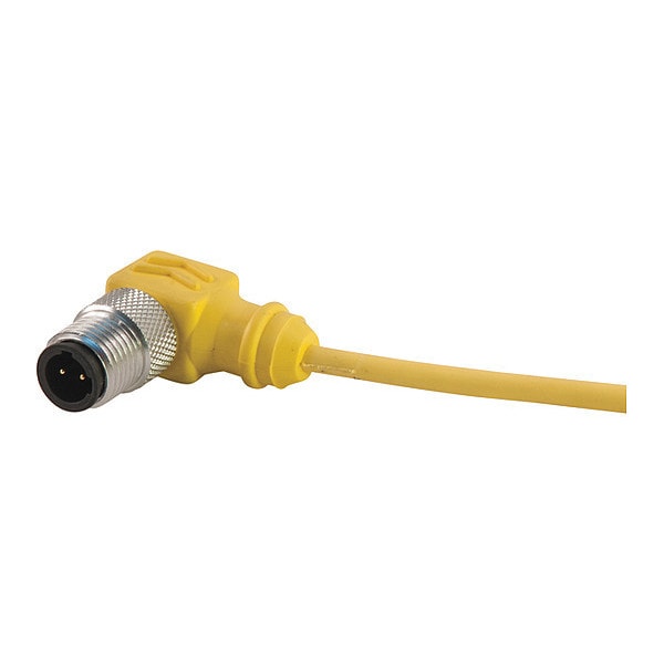 Cordset, Dual Key, PUR, Male, 2 Pole, 12 ft.