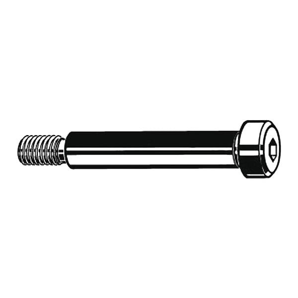 Shoulder Screw, M16 Thr Sz, 22 mm Thr Lg, 55 mm Shoulder Lg, Alloy Steel, 5 PK