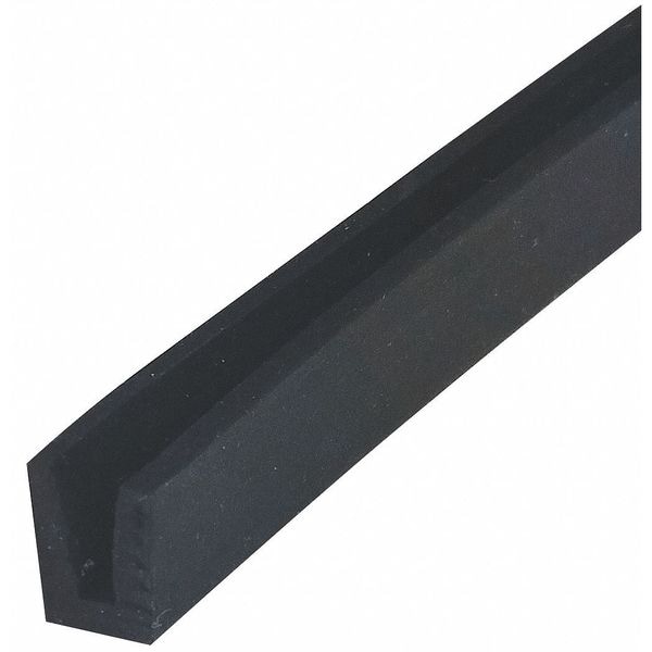 EPDM Rubber, 25' Length, 1/2" Overall Width