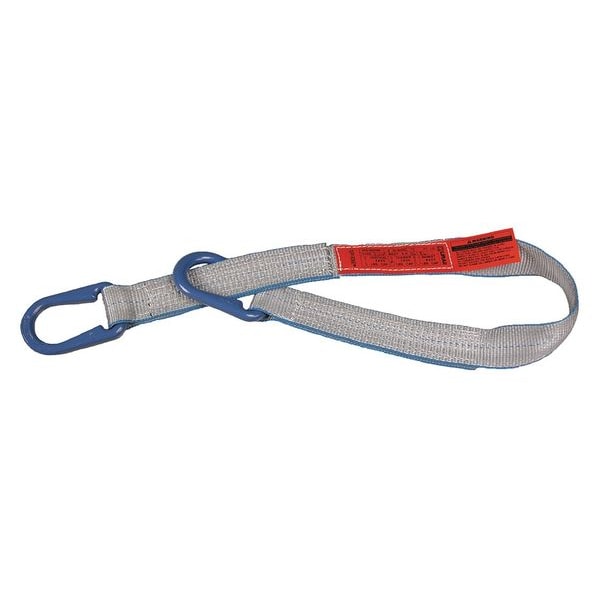 Web Sling, Universal Link, Tuff-Edge Polyester, Silver