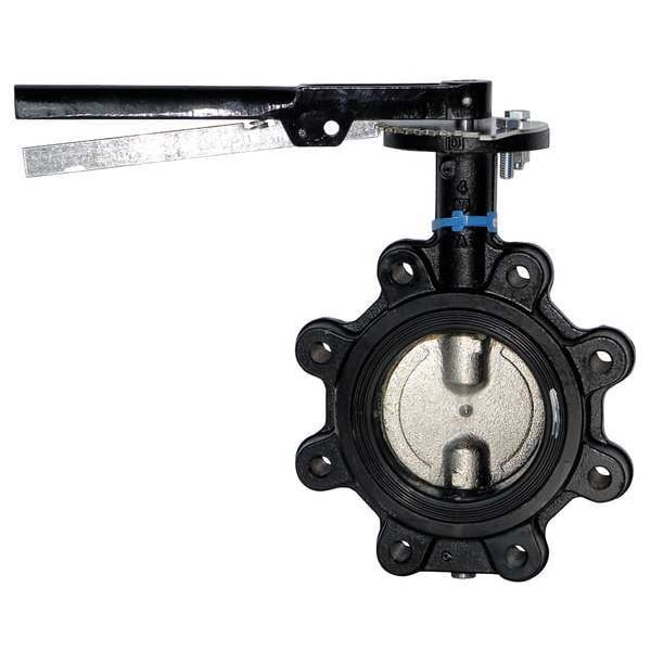Butterfly Valve, Lug, 2 In., Ductile Iron