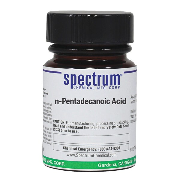 N-Pentadecanoic Acid, 5g, CAS 1002-84-2