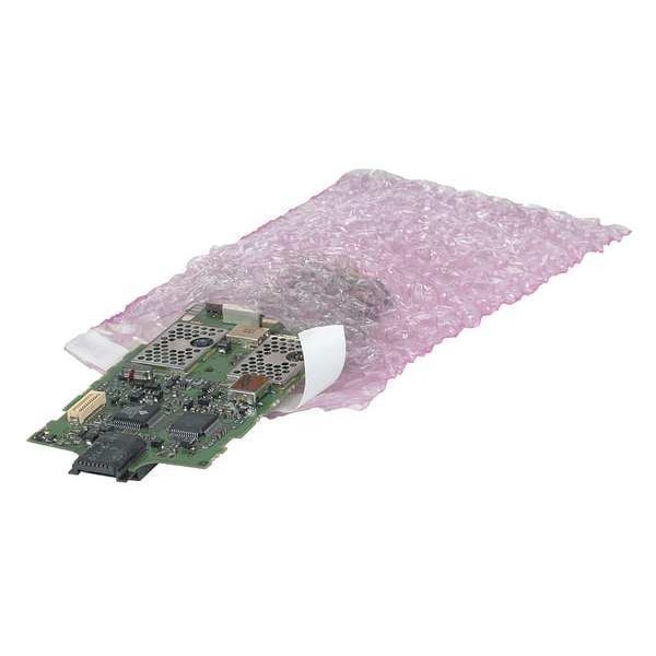 Anti-Static Bubble Pouches, 8"x11 1/2", Pink, PK350