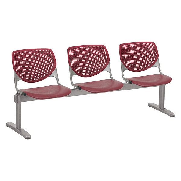 Kool Beam Seat Beam Seating, 71 in W 22" L 31" H, Polypropylene Seat