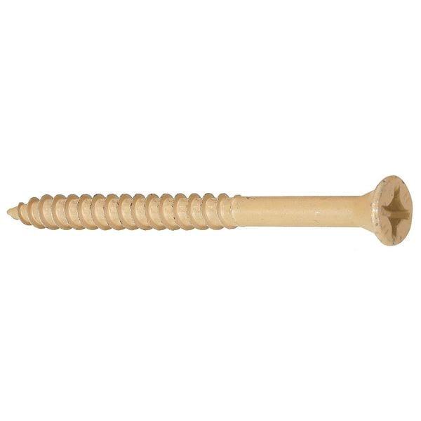 Wood Screw, #9, 2 in, Durafast Steel Flat Head Combination Phillips/Square Drive, 99 PK