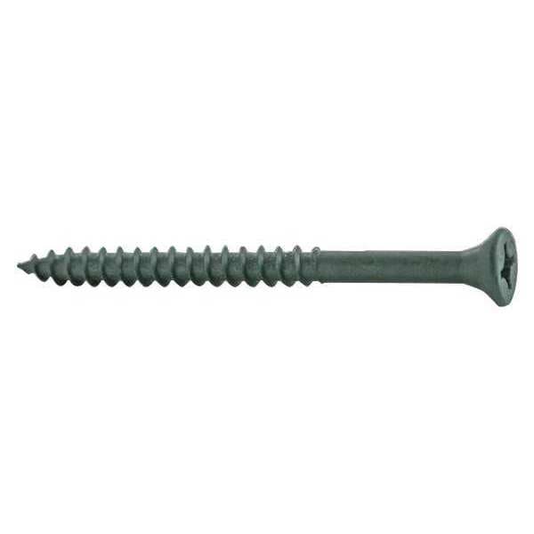 Wood Screw, #9, 2 in, Durafast Steel Flat Head Combination Phillips/Square Drive, 99 PK