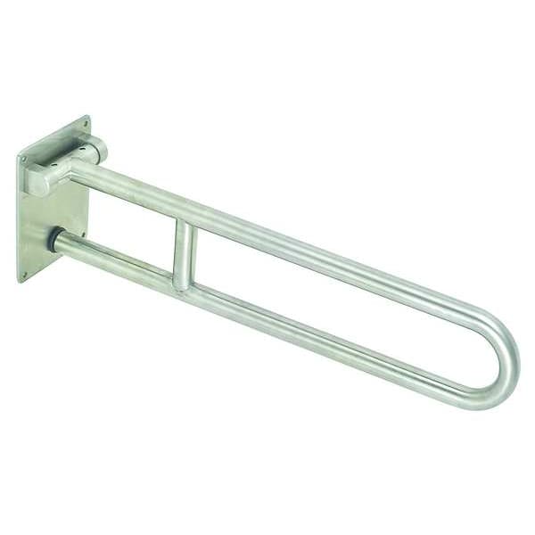 Wall Mount Safety Rail/Bar, 30" L, Stainless Steel, Satin