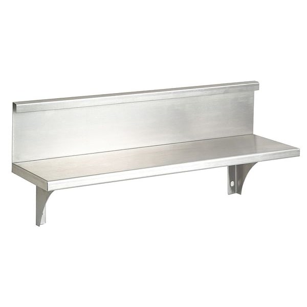 Utility Shelf w/Backsplash, 36x5-3/16In