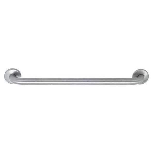 Wall Mount Safety Rail/Bar, 22" Length, 22" L, Stainless Steel, Smooth