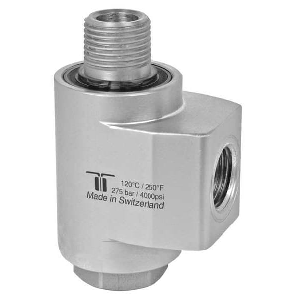 Rotary Union, WDBL Swivel, NPTFxNPTM, 3/8In