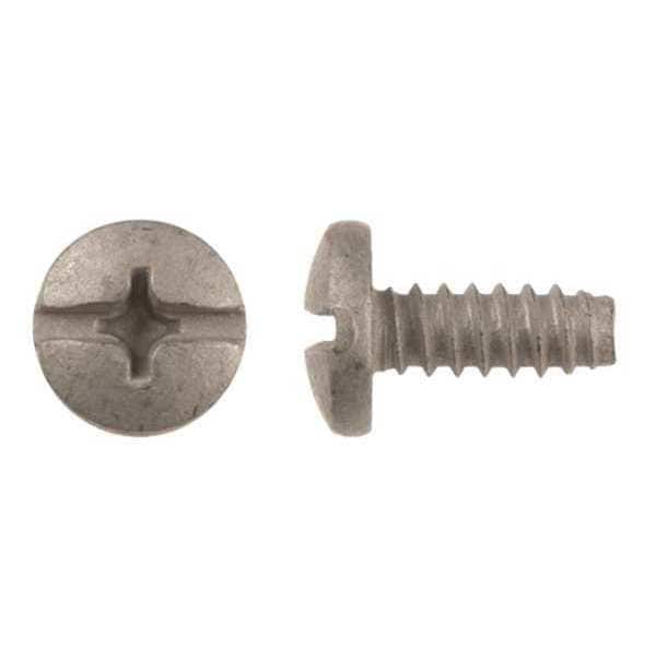 Sheet Metal Screw, M6.30 x 29/64 mm, Silver Dacromet Steel Truss Head 50 PK