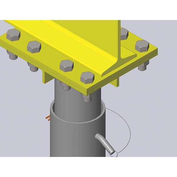 Portable Gantry Crane, 6 ft. H 6 In. H