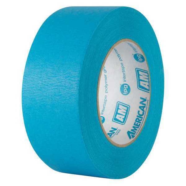 Masking Tape, 1.89" W x 54.8" L, 6.6 mil Thick, Blue, Natural Rubber / Resin Adhesive, 24 PK