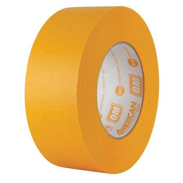 Masking Tape, 0.94" W x 54.8" L, 7.1 mil Thick, Orange, Natural Rubber/Resin Adhesive, 36 PK