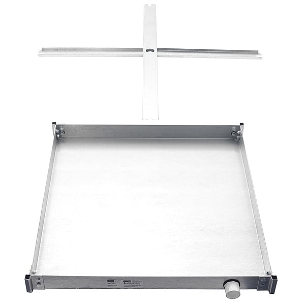 Wall Mounted Water Heater Platform for 20 gal/21.25 in Dia Tank, 21.34 in L x 22 in W x 2.5 in H