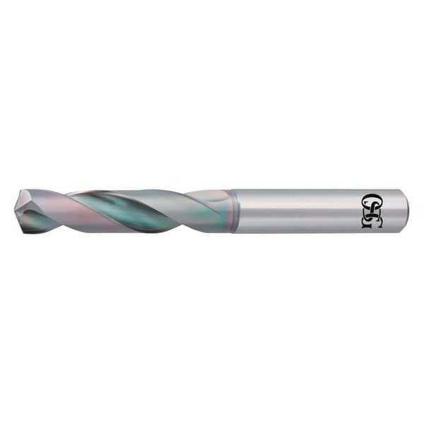 Screw Machine Drill Bit, Q Size, 140  Degrees Point Angle, Solid Carbide, EgiAs Finish, Spiral Flute
