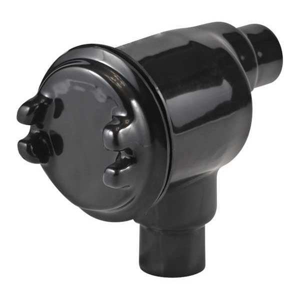 Conduit Box Junction Box, 1 in, PVC, PVC Coated, Black