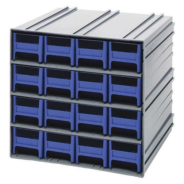 polypropylene, Parts Cabinet With Drawers, 11-3/8 in D x 11-3/4 in W