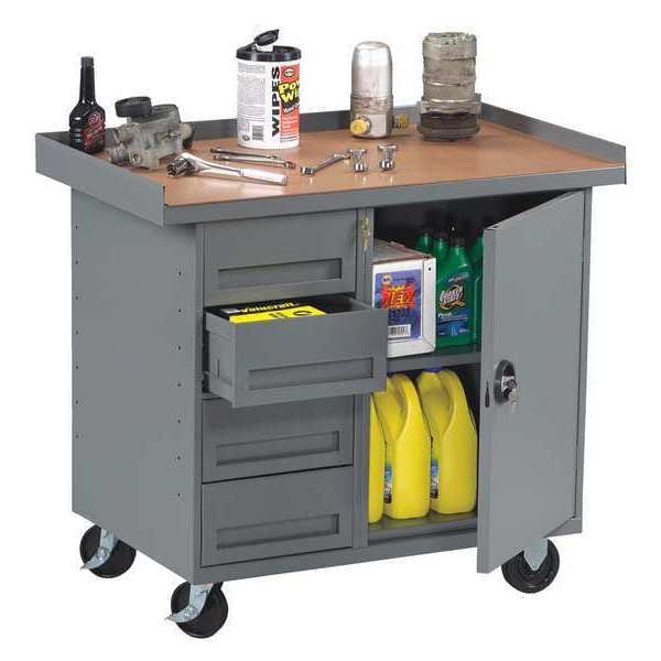 Mobile Workbench with Cabinet, 1 Drawer