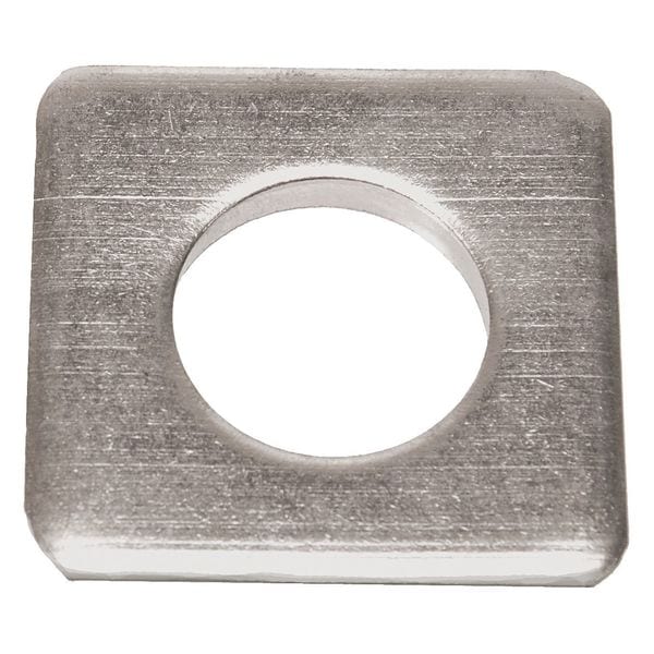Square Washer, Fits Bolt Size 5/8 in , Low Carbon Steel Zinc Plated Finish