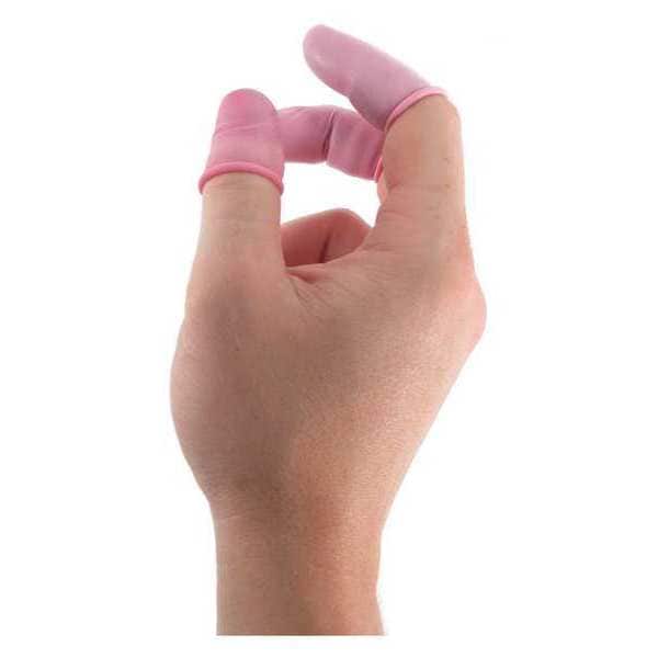 Pink ESD Finger Cots 6in Small, PK10