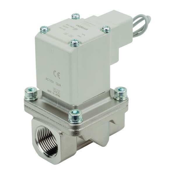 Solenoid Valve, 2 Port for Air, 3/4" Port