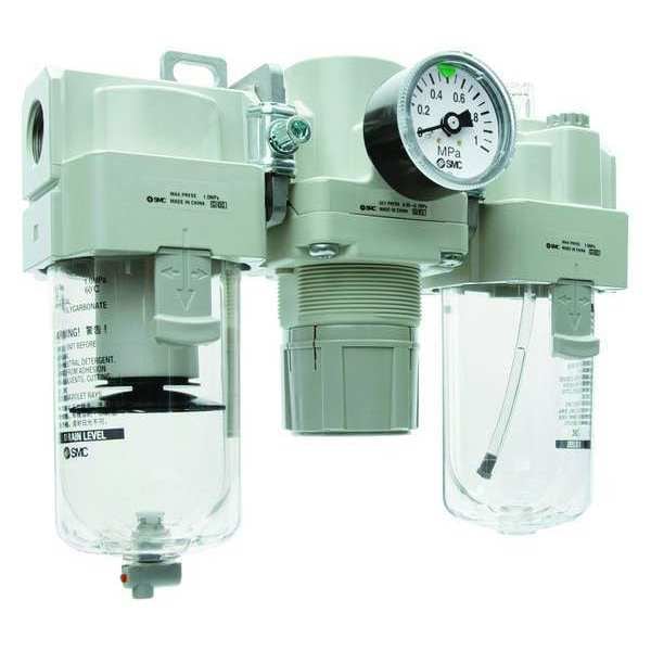 Filter/Regulator, Lubricator, 3/8"
