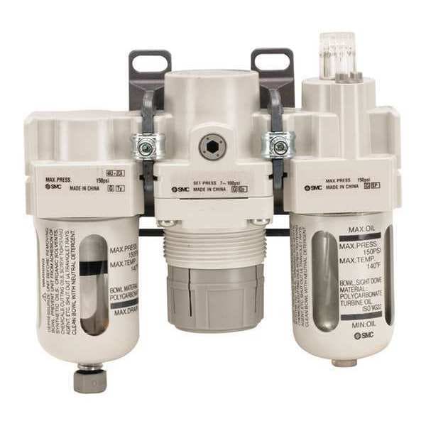 Filter/Regulator, Lubricator, 1/8"