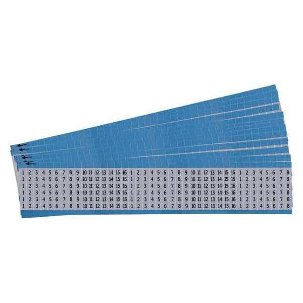 Wire Markers, Legend 1-16, Black/Sil, PK25