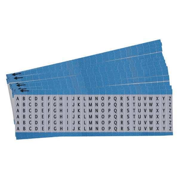 Wire Markers, Legend A-Z, Black/Sil, PK25