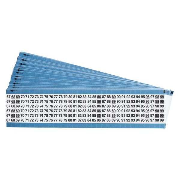 Wire Markers, Legend 67-99, Blk/Wht, PK25, TWM-67-99-PK