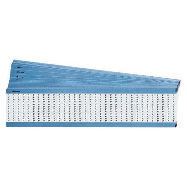 Wire Markers, Legend P, Black/White, PK25, TMM-P-PK