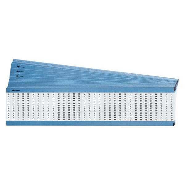 Wire Markers, Legend U, Black/White, PK25