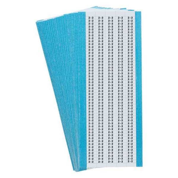 Wire Markers, Legend 2, Black/White, PK25, TMXM-2-PK