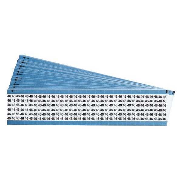 Wire Markers, Legend 46, Black/White, PK25, TWM-46-PK