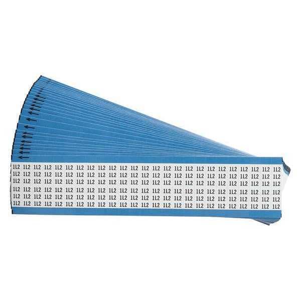 Wire Markers, Legend 1L2, Black/White, PK25, WM-1L2-PK