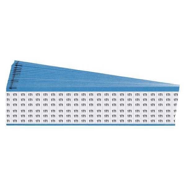 Wire Markers, Legend 1T1, Black/White, PK25