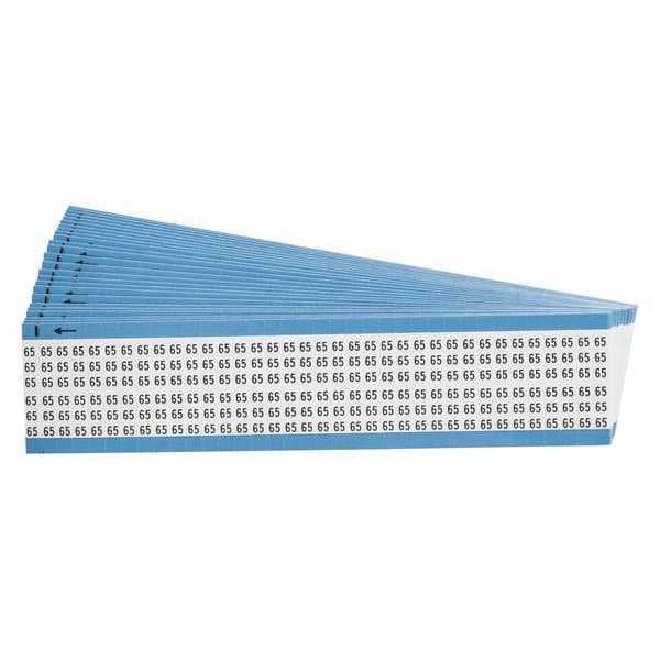 Wire Markers, Legend 65, Black/White, PK25