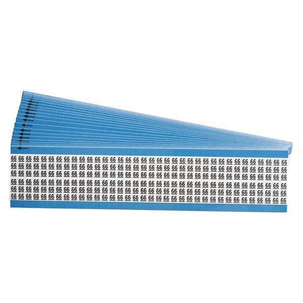 Wire Markers, Legend 66, Black/White, PK25