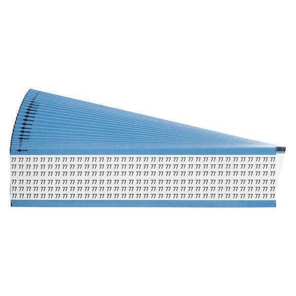 Wire Markers, Legend 77, Black/White, PK25