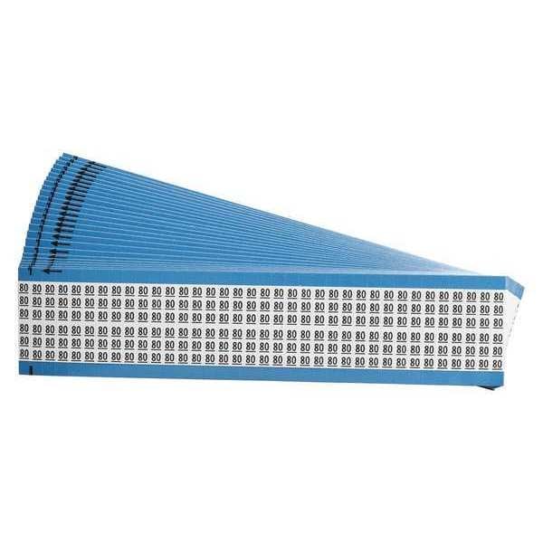 Wire Markers, Legend 80, Black/White, PK25