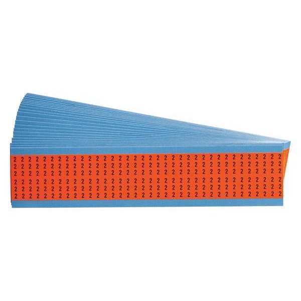 Wire Markers, Legend 2, Black/Orange, PK25