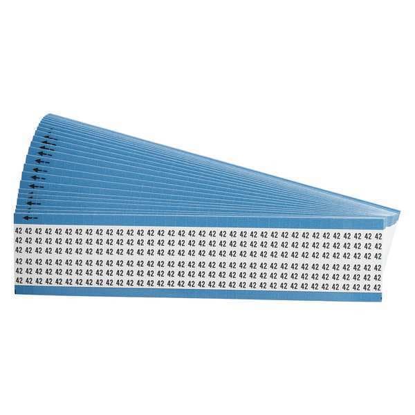 Wire Markers, Legend 42, Black/White, PK25, WM-42-PK