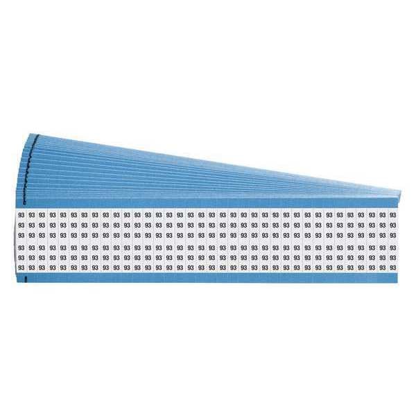 Wire Markers, Legend 93, Black/White, PK25