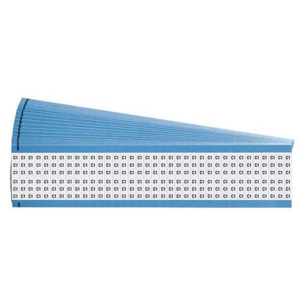 Wire Markers, Legend C1, Black/White, PK25