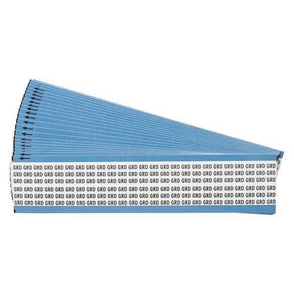 Wire Markers, Legend GRD, Black/White, PK25