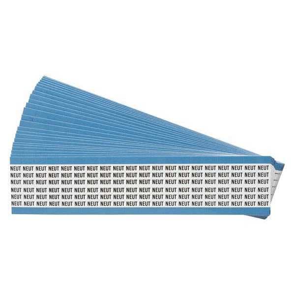 Wire Markers, Legend NEUT, Blk/Wht, PK25