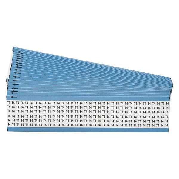 Wire Markers, Legend T4, Black/White, PK25