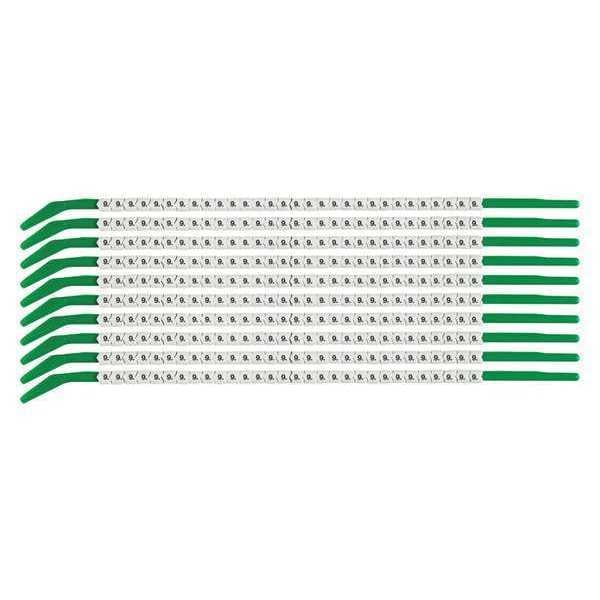 Clip Sleeve Wire Mrkrs, 9, Blk/Wht, PK10, SCN09-9